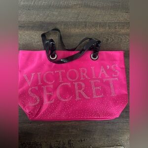 Victoria’s Secret large hot pink tote bag NWOT